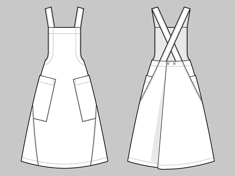 Assembly Line, Apron Dress, Gr. XL - 3XL – Bild 3