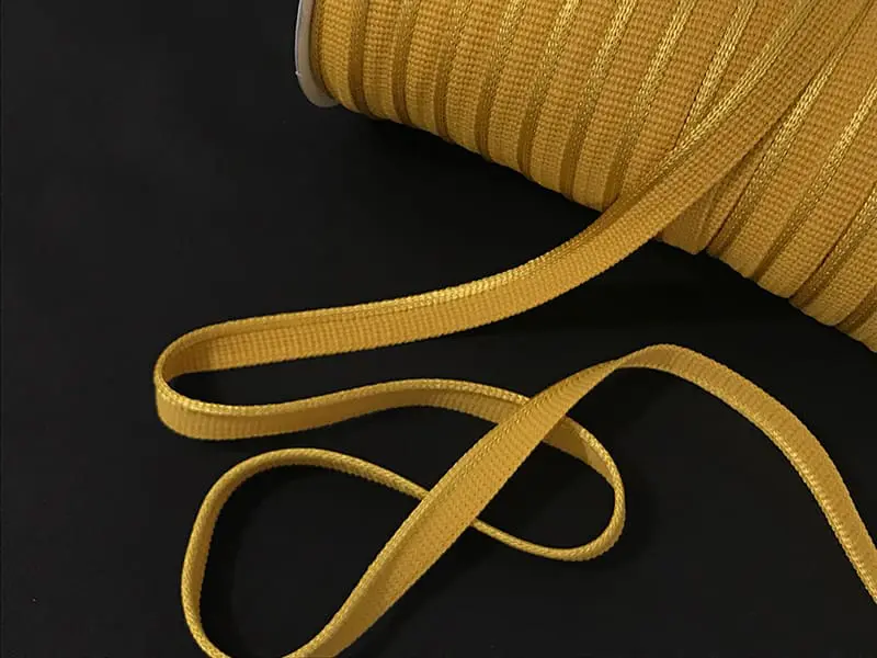 japanische Paspel, knit stretch, Goldgelb – Bild 2