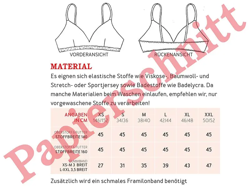 Schnittmuster Frau June, Yoga / Bikinitop, studioschnittreif – Bild 2
