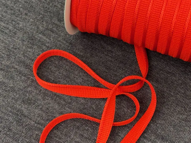 japanische Paspel, knit stretch, Signalrot