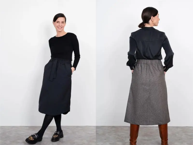 Assembly Line, A-Line Midi Skirt, Gr. XS-3XL – Bild 2