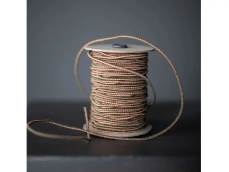 Recycled Cotton Gummikordel, Merchant and Mills, Hiker´s Stripe (zweifarbig) 3mm