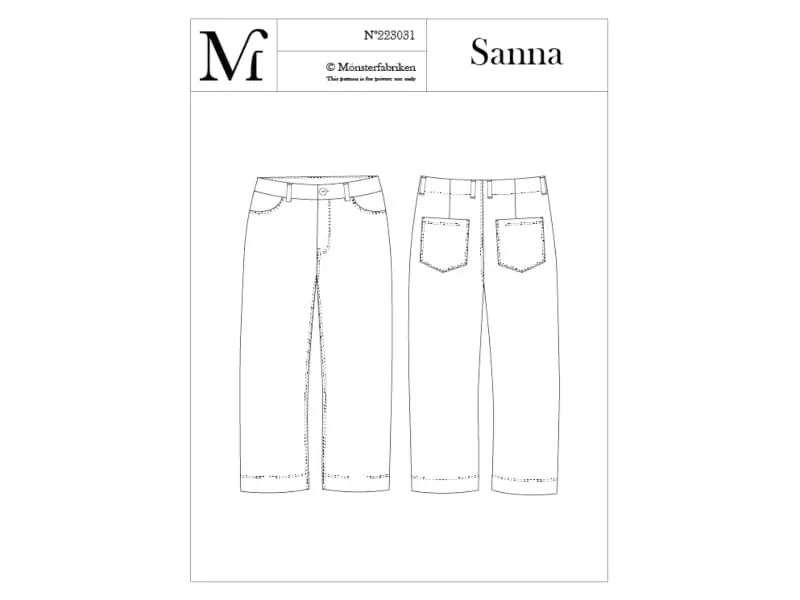Monsterfabriken Sanna Hose, Gr. L-2XL (104-124)