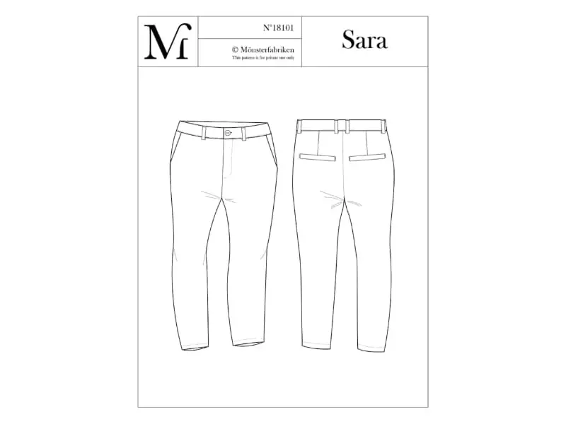 Monsterfabriken Sara Chino Hose, Gr. XS-L (90-106)