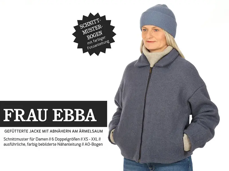 Schnittmuster Frau Ebba, Gefütterte Jacke, studioschnittreif