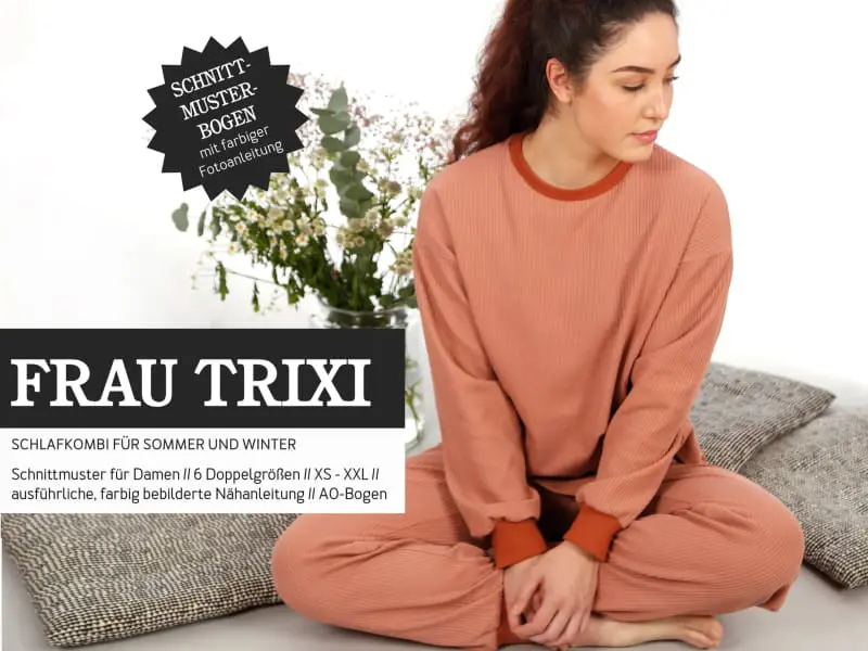 Schnittmuster Frau Trixi, Schlafkombi für Sommer und Winter