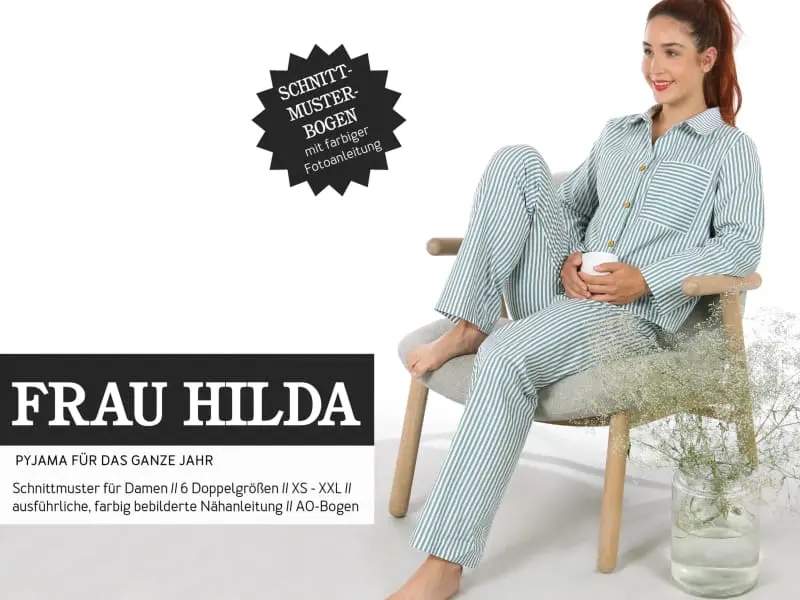 Schnittmuster Frau Hilda, Pyjama für das ganze Jahr
