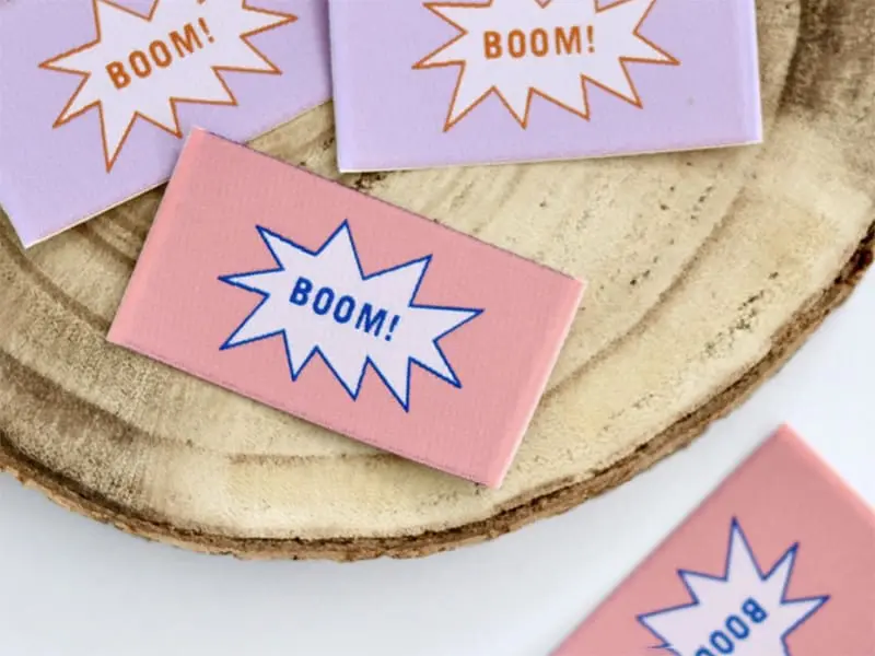2 x 2 BOOM Patches zum Aufbügeln oder Aufnähen, Prülla & Ännisews – Bild 3