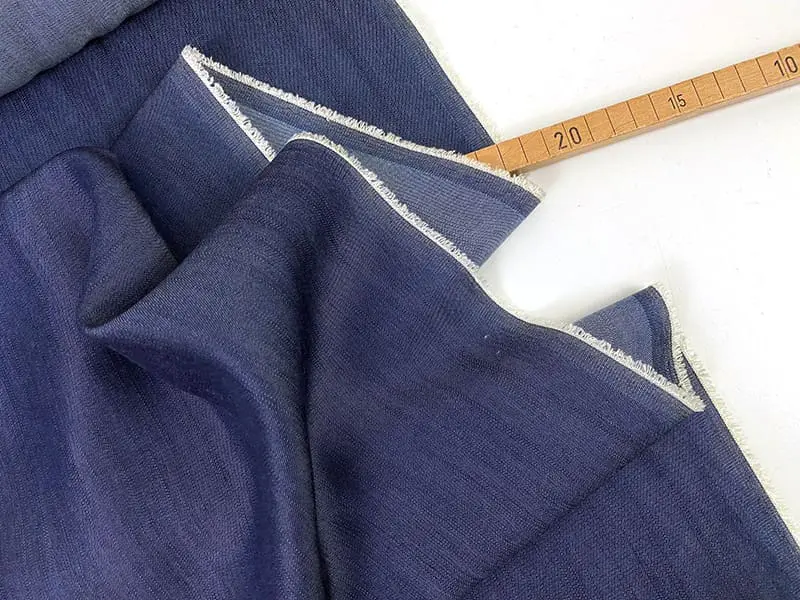 Reststück! 0,80m Designerleftover Tencel Denim, Jeansblau Denimblau