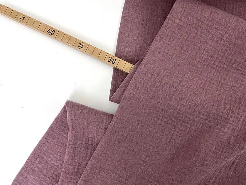 Musselin Double Gauze, Mauve