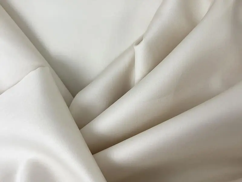 Cotton Satin, Baumwollsatin, Off-White – Bild 2