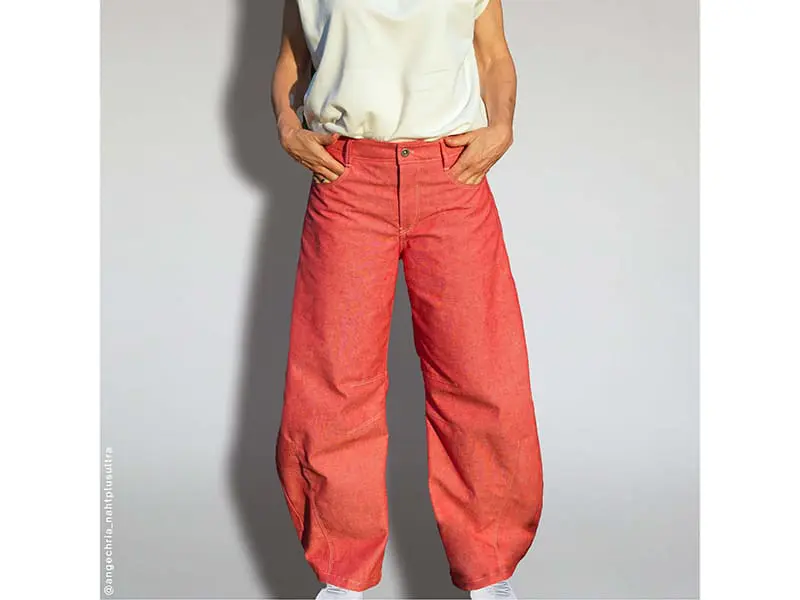 SmartPattern "Barrel Leg Jeans HJ04", Papierschnittmuster