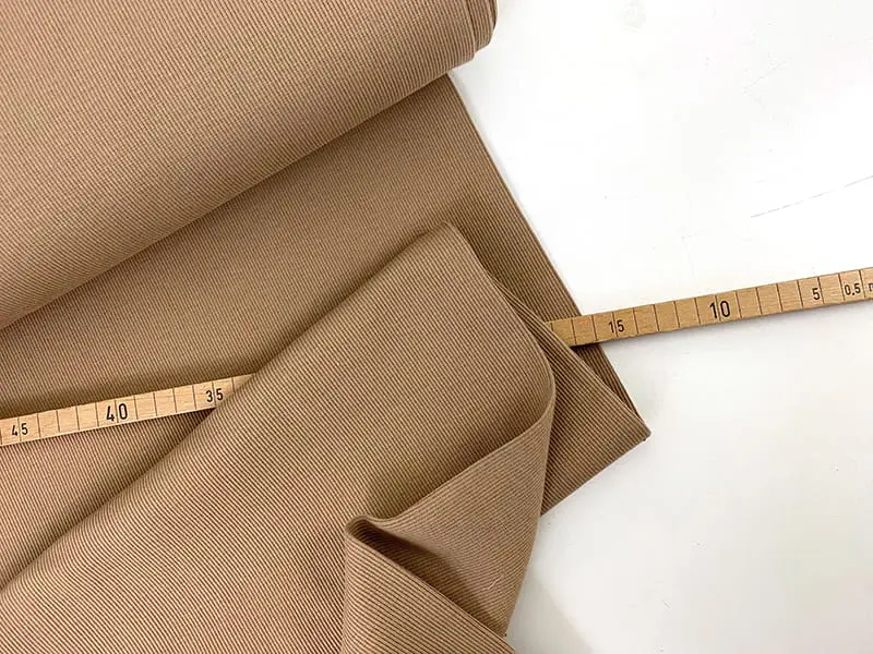 Fibre Mood Rippenbündchen Brown / Ecru