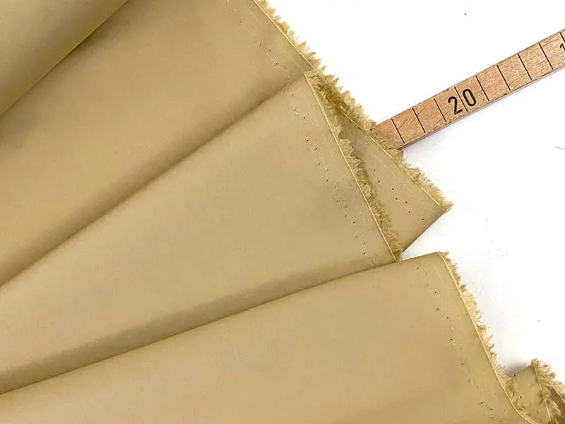 Designerleftover feine Popeline Papertouch, Sand – Bild 2