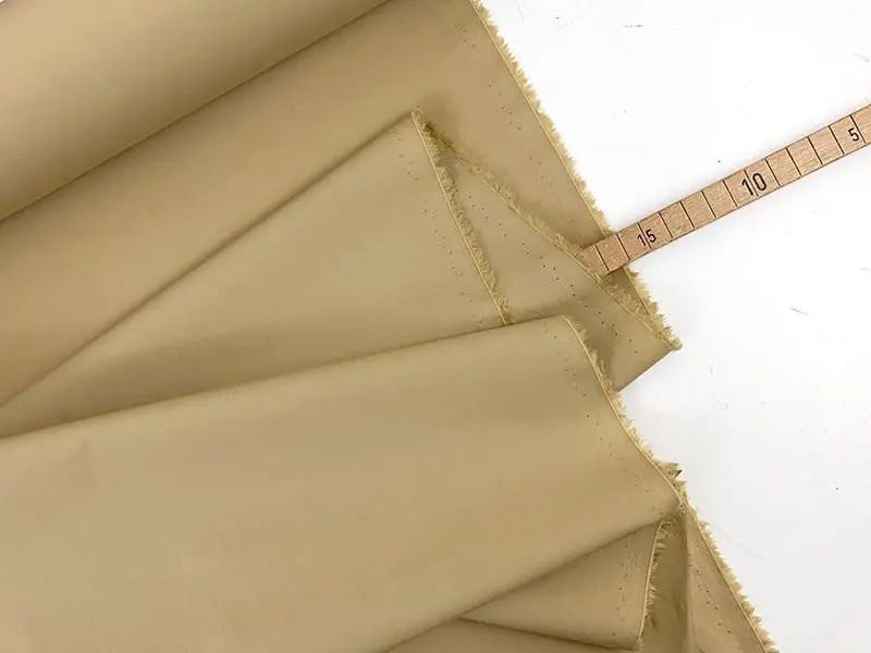Designerleftover feine Popeline Papertouch, Sand