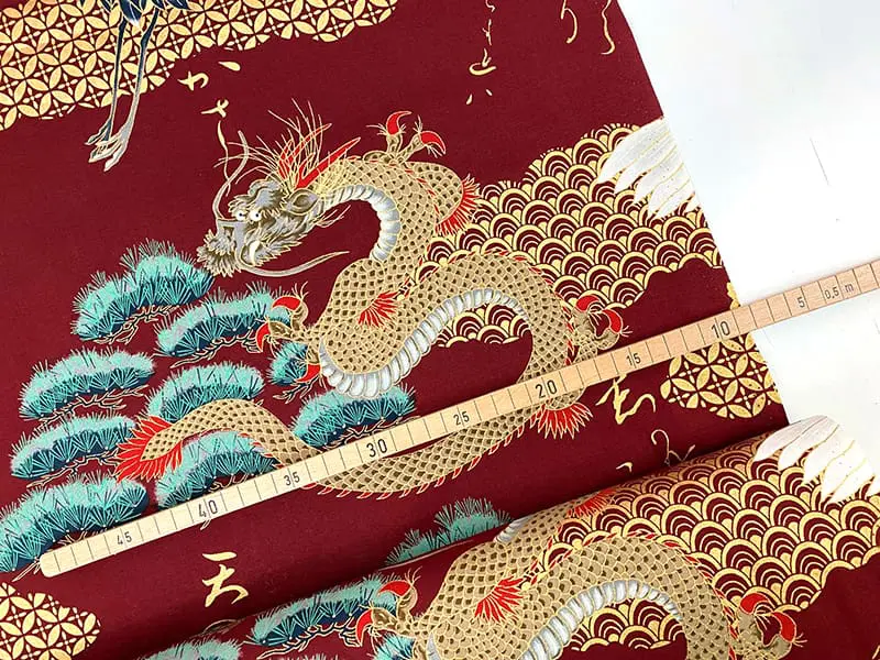 Nähpaket Schnelle Küchenschürze "Sew&Go", Drache, Japan – Bild 3