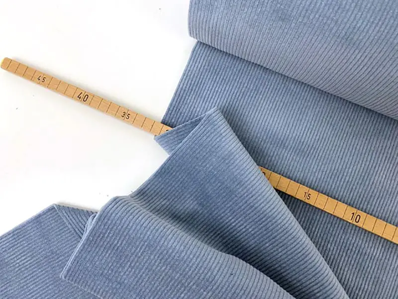 Genua Cord, washed, Jeansblau hell – Bild 2
