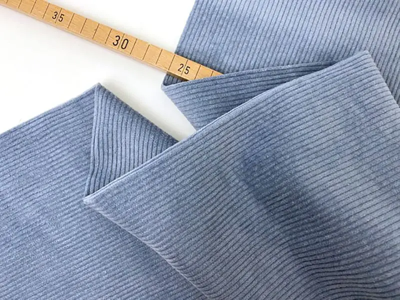 Genua Cord, washed, Jeansblau hell