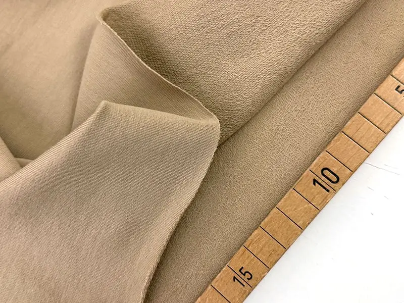 Designerleftover French Terry Baumwolle, Sand – Bild 2