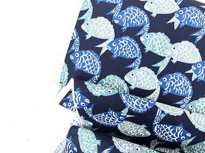 Japanische Karpfen Blau, Baumwolle