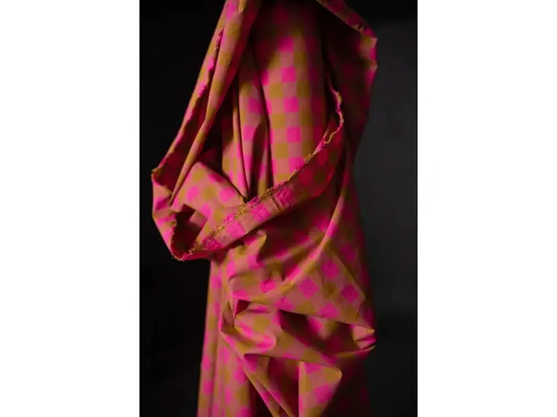 Indian Organic Cotton Check, Ritzy Watercolor, Merchant and Mills – Bild 3