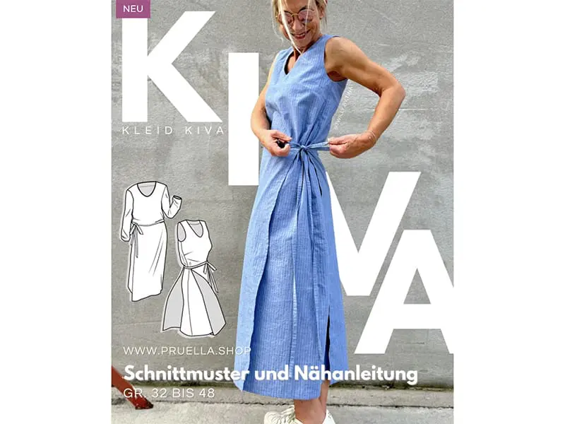 Kleid Kiva, Papierschnittmuster von Prülla + Etikett von #mehrEtikette