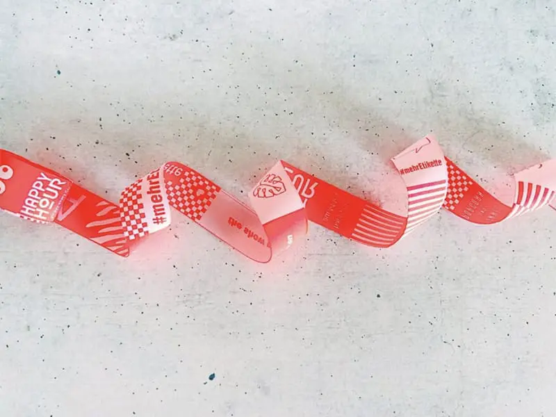 Webband Signature, neonpink #mehrEtikette, Prülla & Ännisews