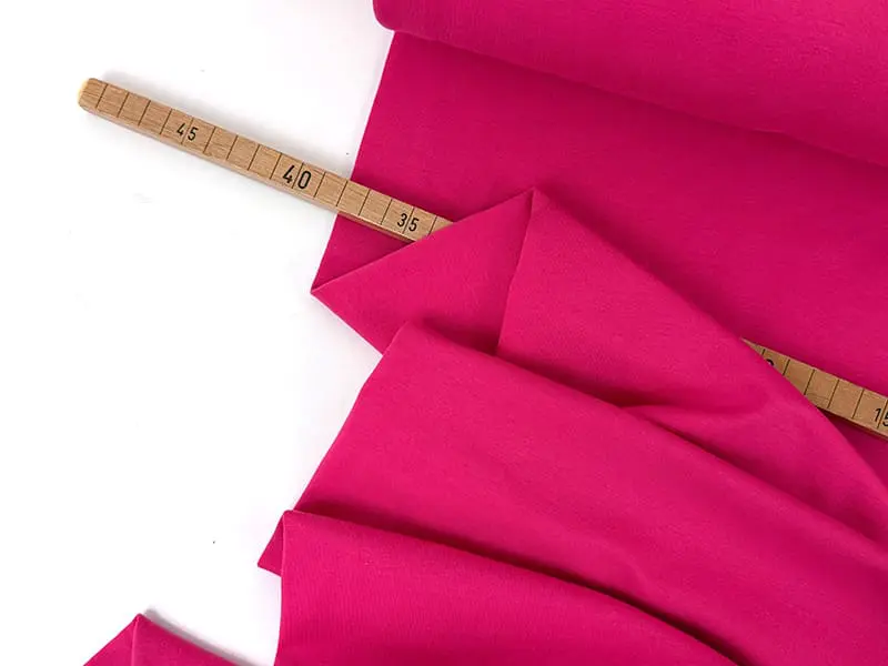 Reststück! 0,80m Designerleftover French Terry Baumwolle, Pink