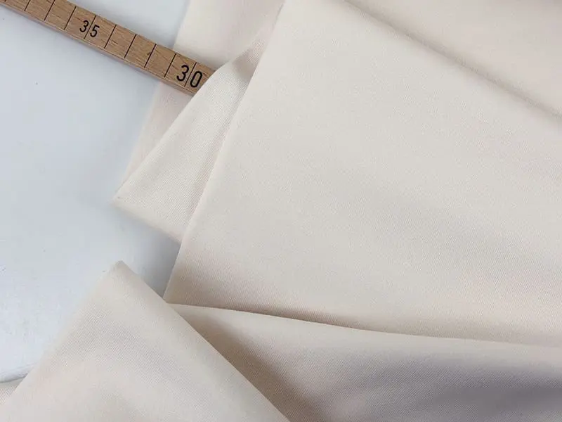Reststück! 0,60m Baumwolle Interlock Jersey, Smooth Touch, Off-White – Bild 2