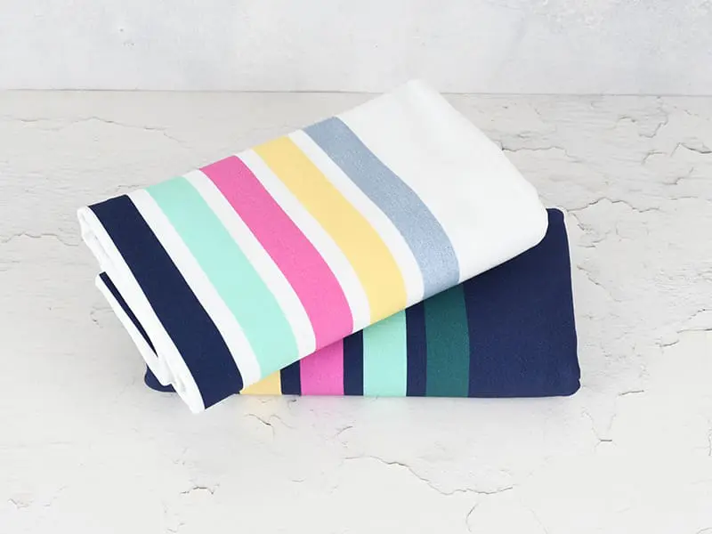 Simply Stripes by Lillesol & Pelle, Streifen, Navy, French Terry Panel – Bild 3