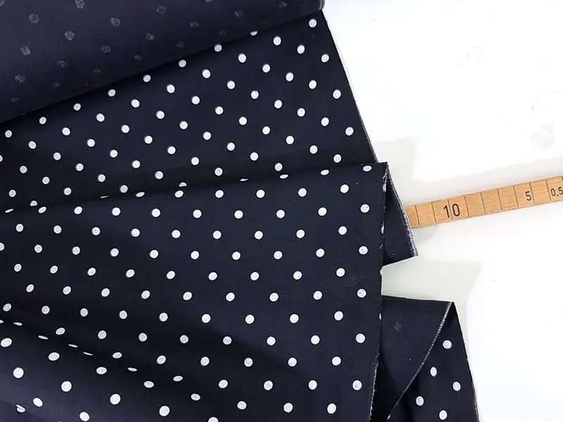 Designerleftover Baumwollbatist, Dots Navy