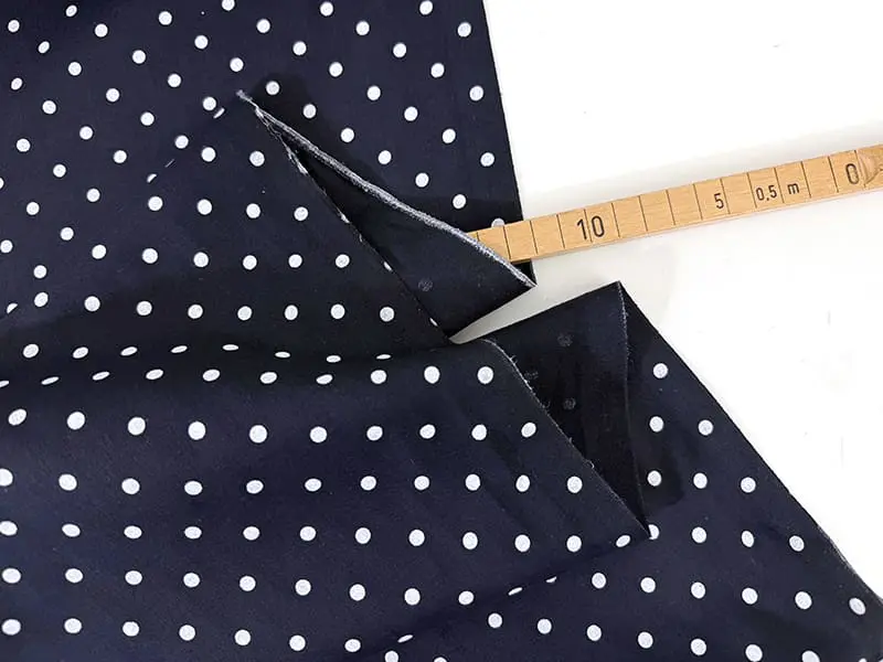 Designerleftover Baumwollbatist, Dots Navy – Bild 2