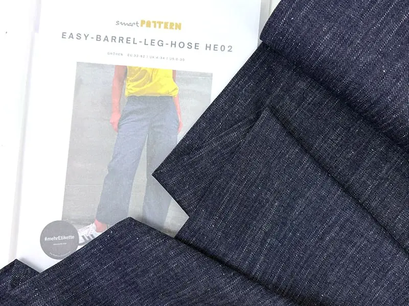 Shop the Look **smartPattern Easy Barrel Leg HE02**, Cotton Linen Denim