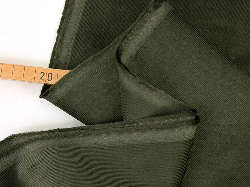 Feincord Baumwolle Khaki