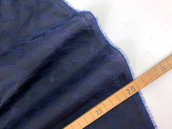 Futterstoff Dunkelblau (Designerleftover mit Label), Viskose