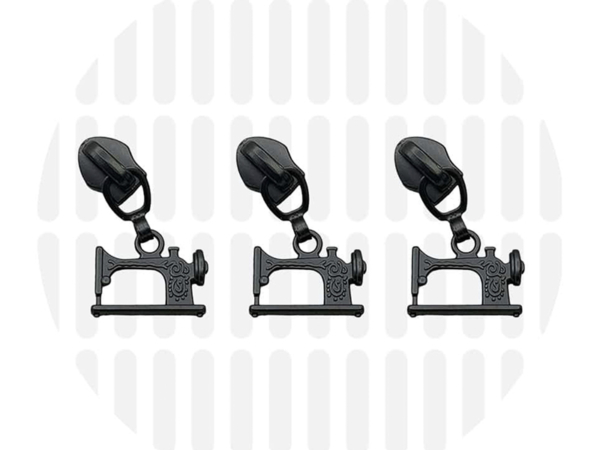 Zipper Zoo Schieber, Sewing Machine, Black