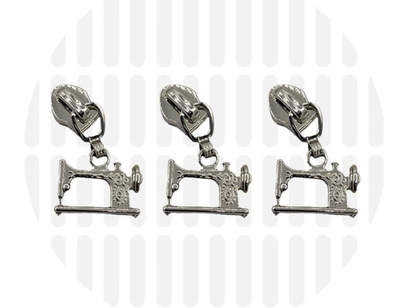 Zipper Zoo Schieber, Sewing Machine, Silber