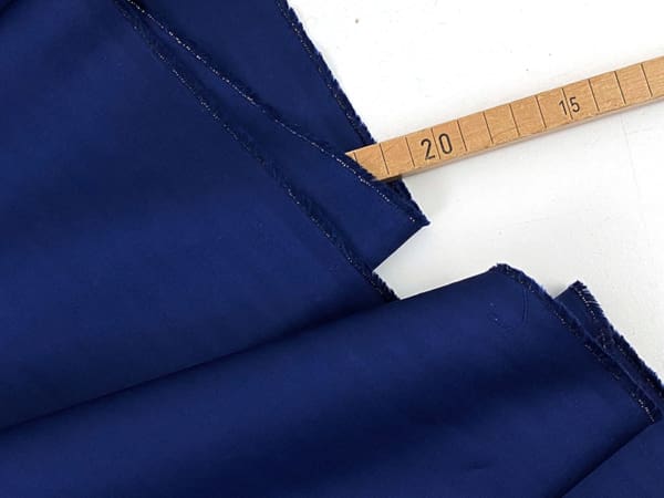 Designerleftover Baumwolle Fischgrat, Navy – Bild 2
