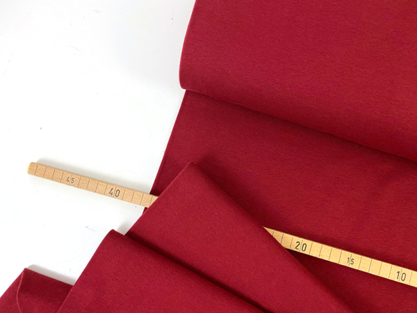 Basic Bündchen Rhubarb / Burgundy (Swafing)