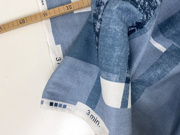 Kokka, 3 min. Japan, Baumwolle, Denimblau Weiß – Bild 2