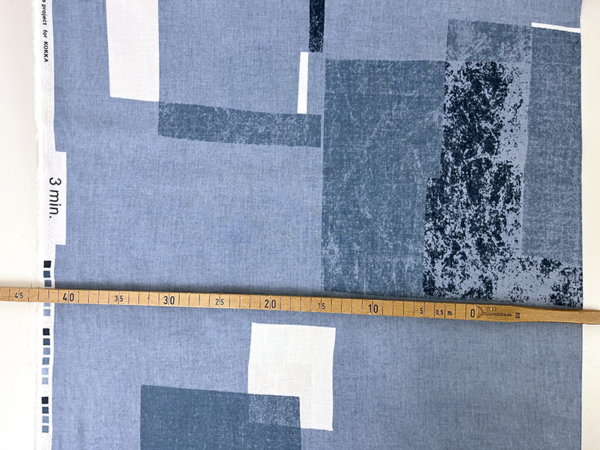 Kokka, 3 min. Japan, Baumwolle, Denimblau Weiß – Bild 3