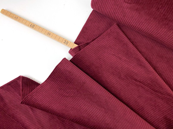 Genua Cord, washed, Bordeaux / Merlot – Bild 2