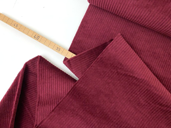 Genua Cord, washed, Bordeaux / Merlot