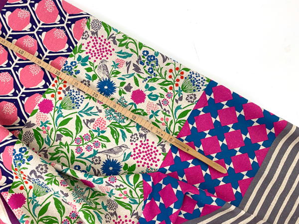 Kokka Echino And Cotton Linen Canvas, Rosa Pink, Japan