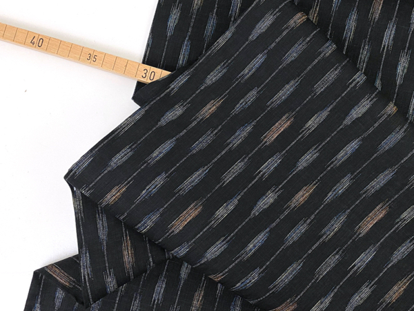 Kasuri Design Japan Baumwolle, Schwarz