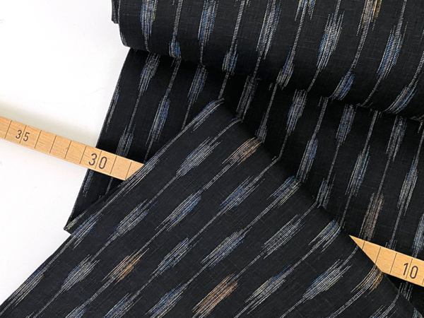 Kasuri Design Japan Baumwolle, Schwarz – Bild 2