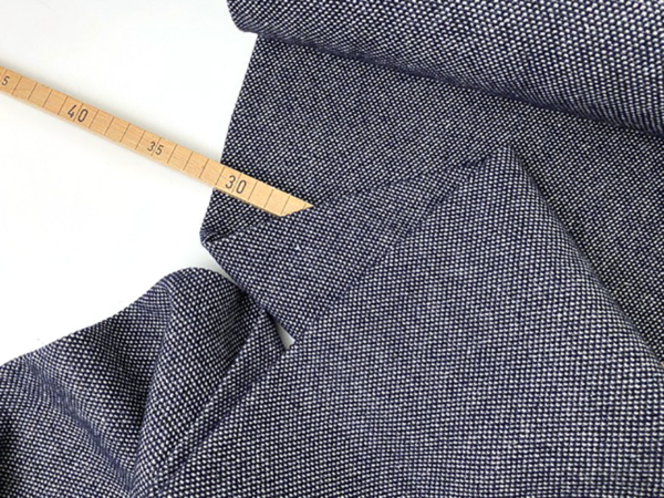 Wolldenim Jacquard Köper, Denimblau – Bild 2