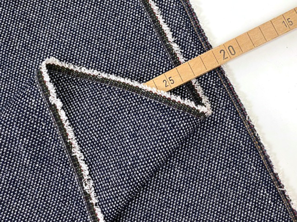 Wolldenim Jacquard Köper, Denimblau – Bild 3