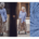 Woven Cotton Poplin Stripes, Azure, Fibre Mood