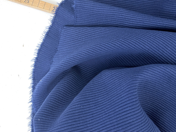 Ottoman Rippenjersey, Medieval Blue